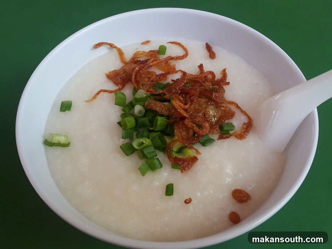 Congee with toppings