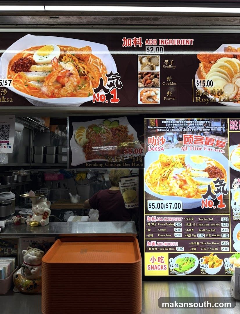 Laksa Menu