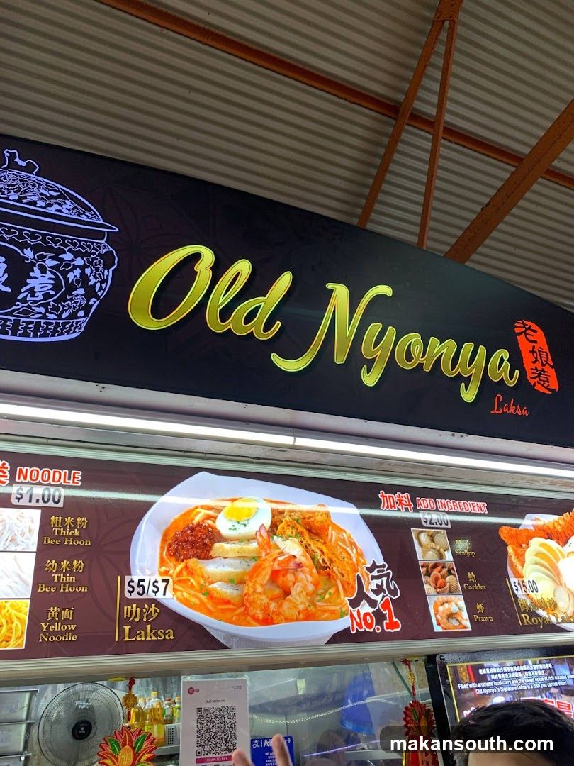 Old Nyonya Laksa Menu