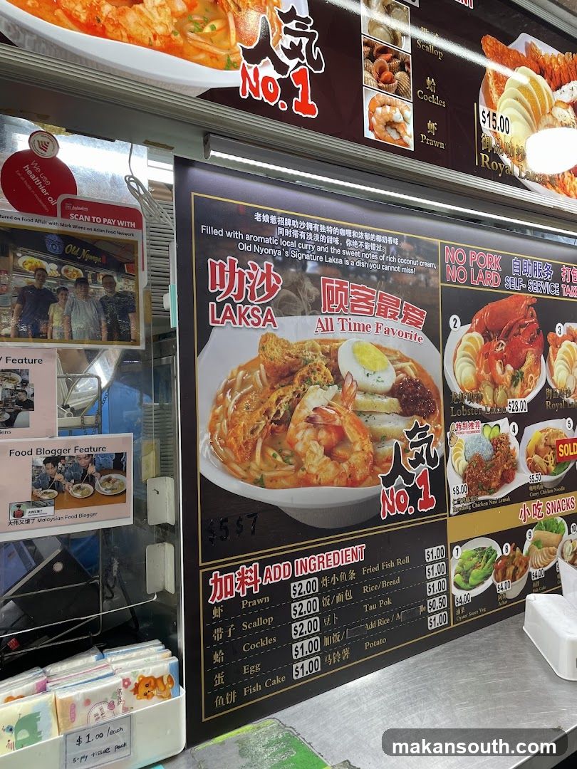 Laksa Menu