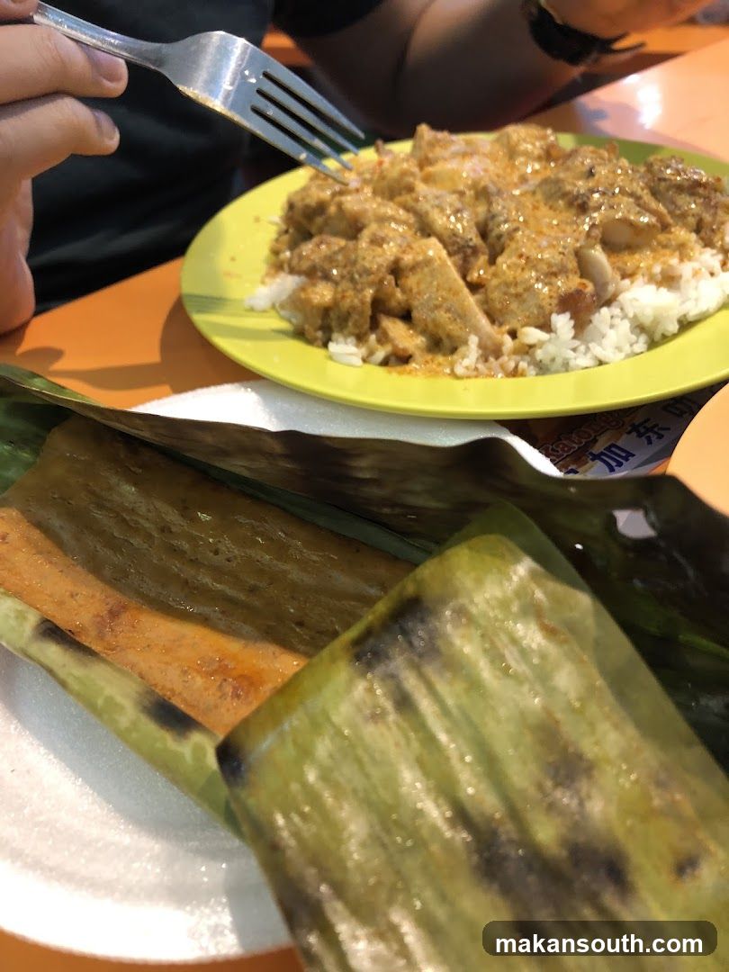 Curry Rice and Wrapped Food
