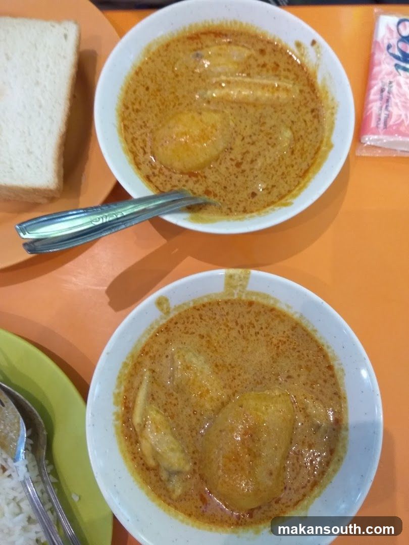 Curry with Bread and Rice