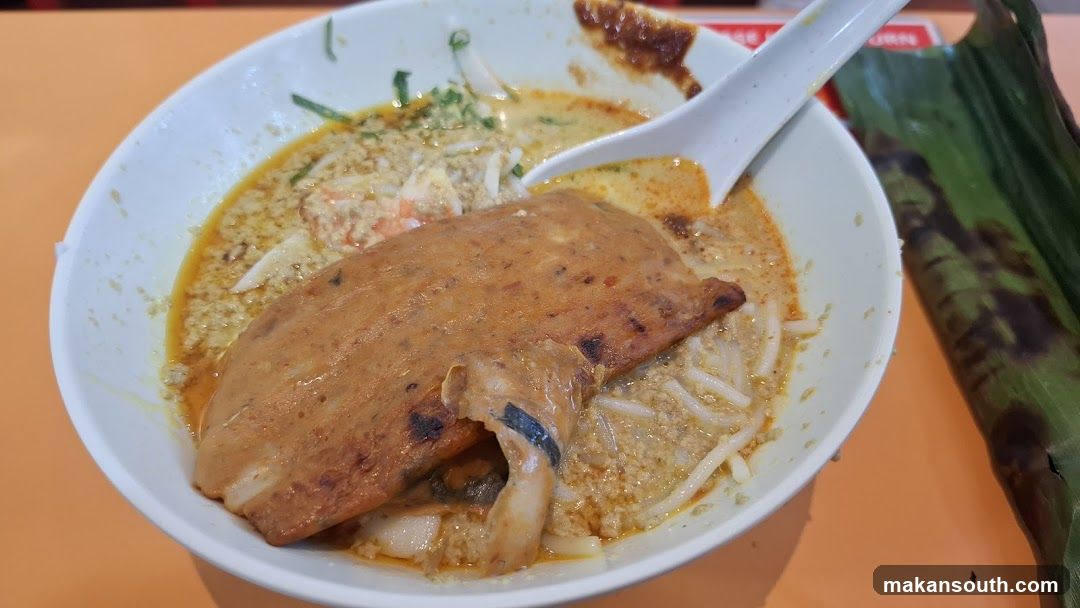 Laksa with Grilled Squid