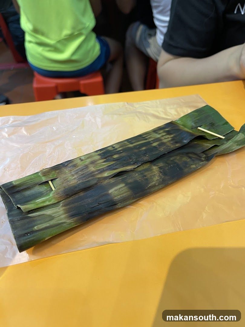 Food Wrapped in Banana Leaf