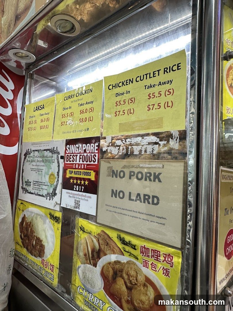 Food Stall Menu and Awards