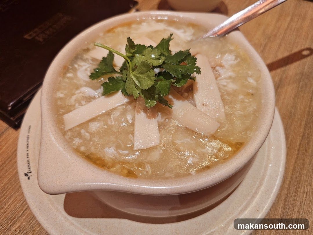 Soup with Tofu and Cilantro