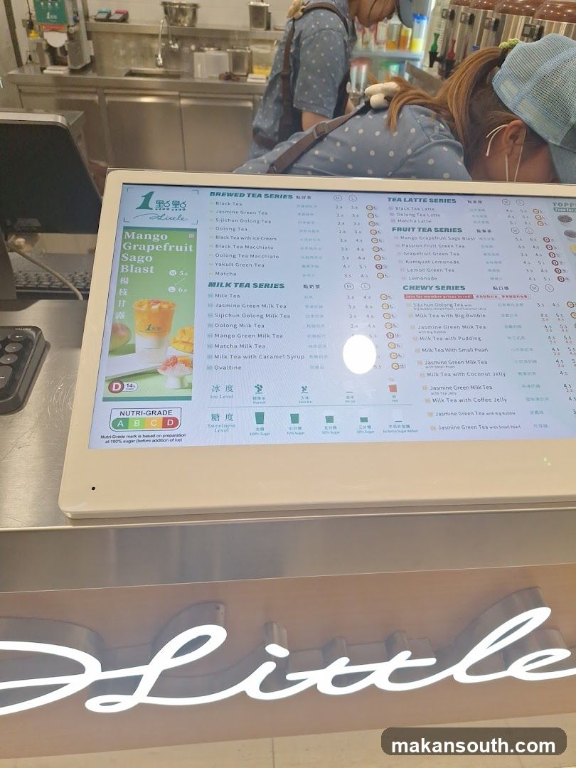 Little Tea Menu