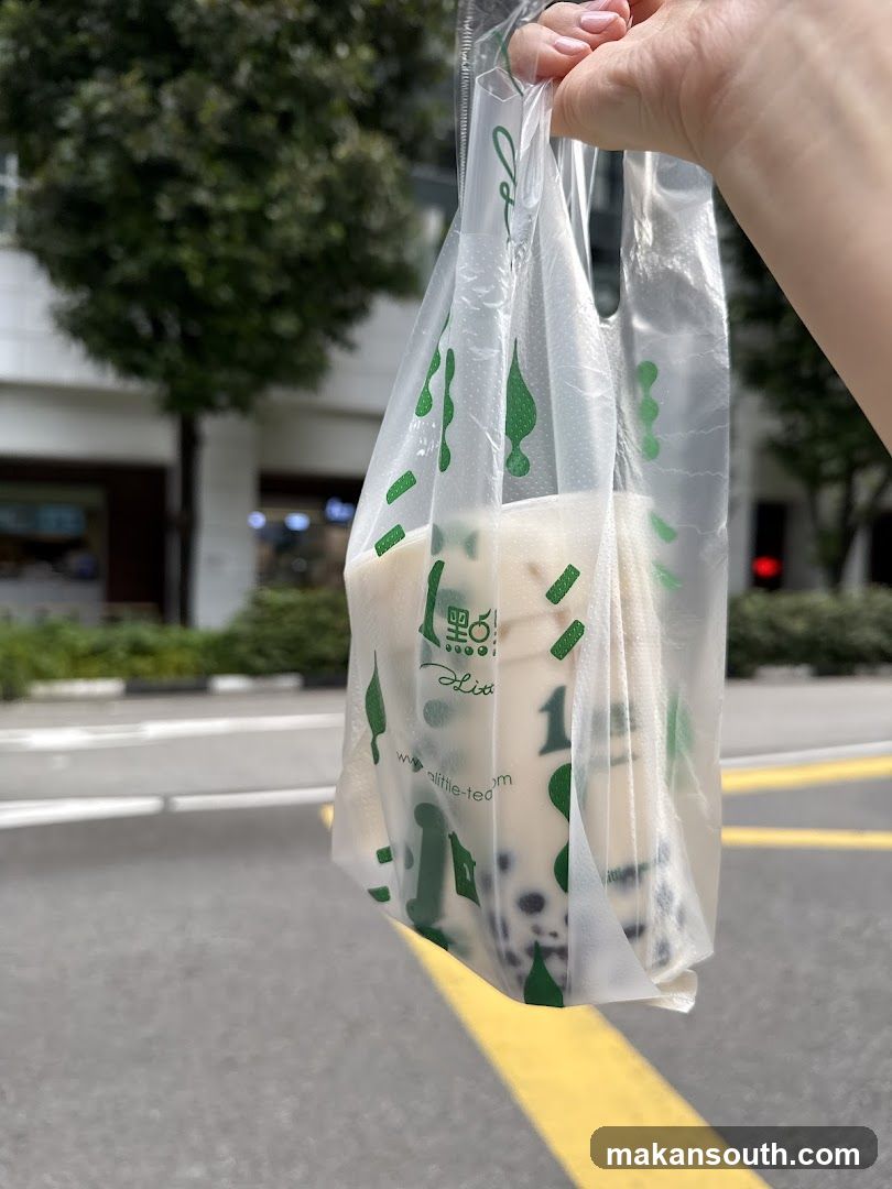 Bubble Tea in a Branded Bag