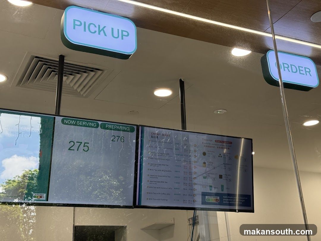 Order and Pick Up Screens