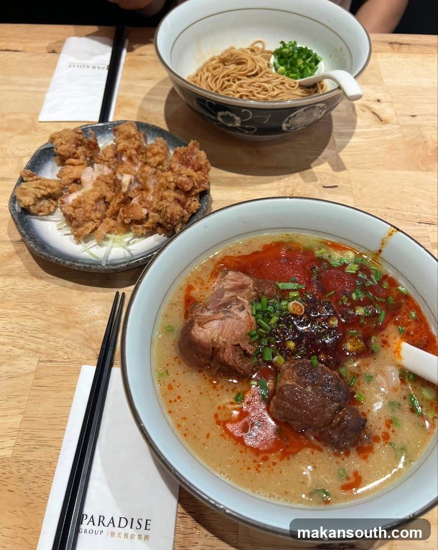 Noodles and Fried Chicken