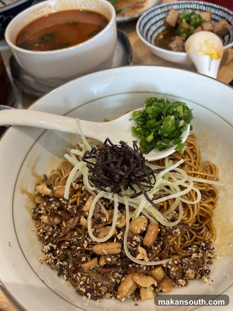 Noodles with Toppings and Soup