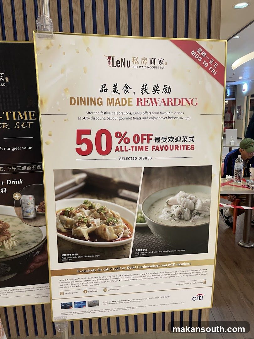 LeNu Chef Wai's Noodle Bar Promotion