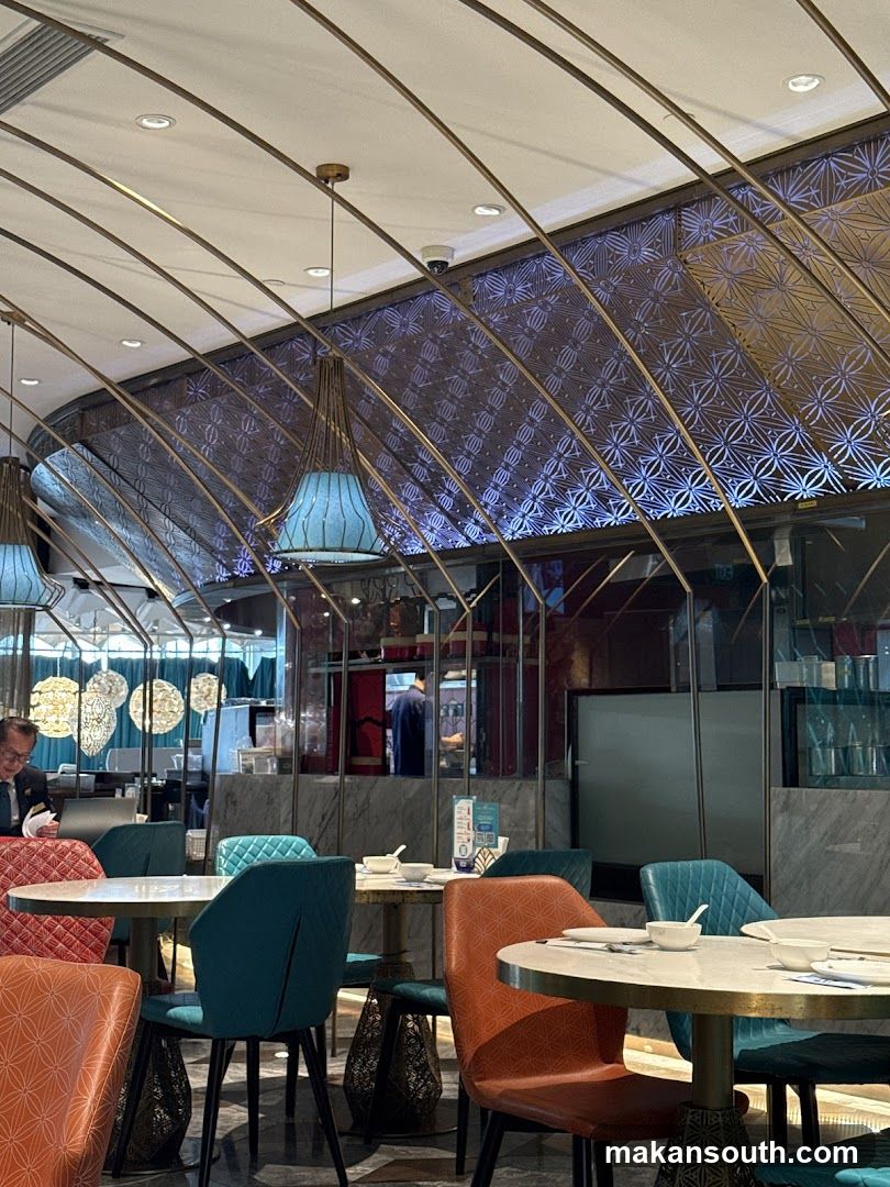 Restaurant Interior with Colorful Chairs