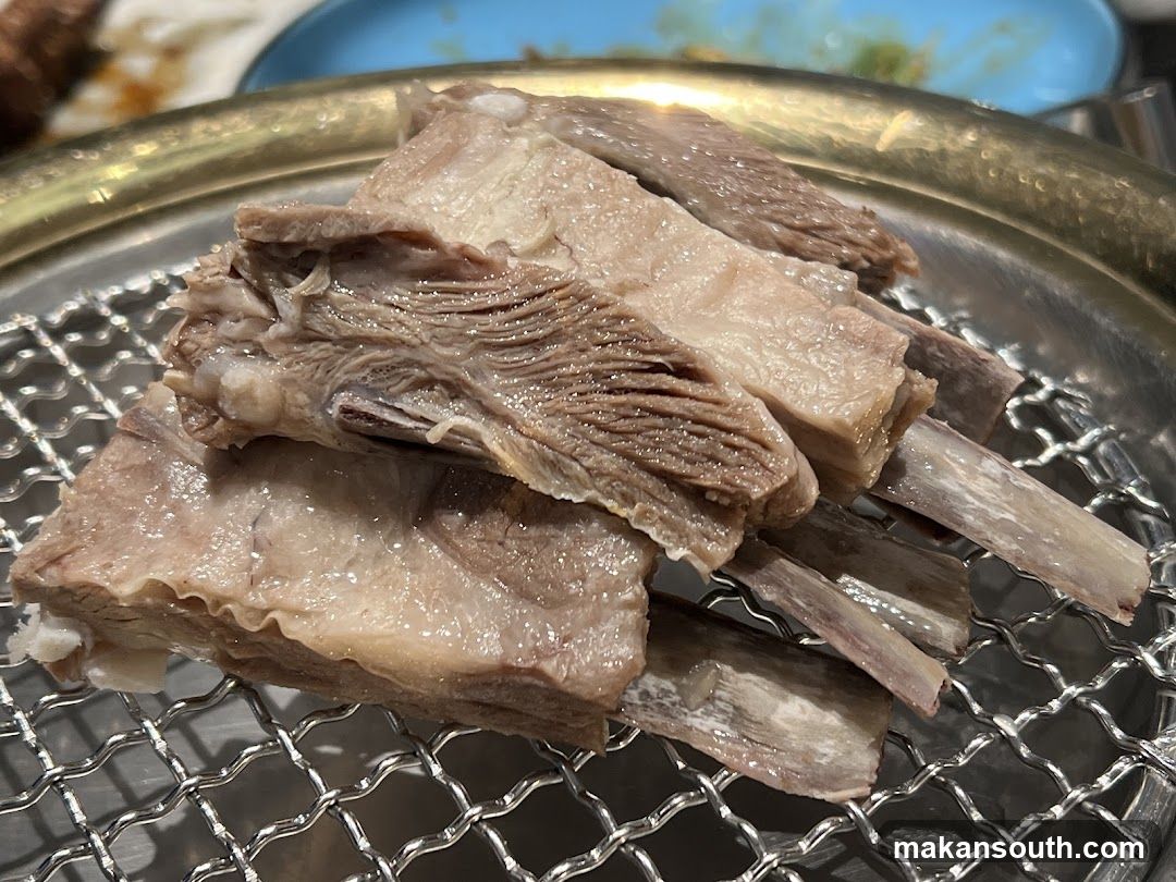 Cooked Ribs on a Grill