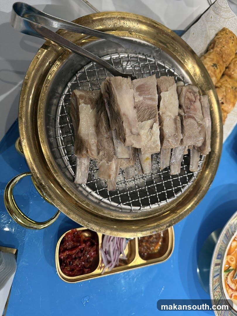 Grilled Meat Platter with Condiments