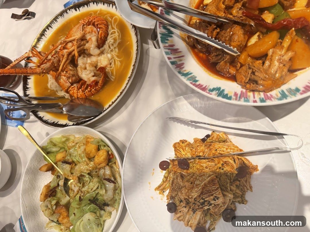 Four Dishes of Food