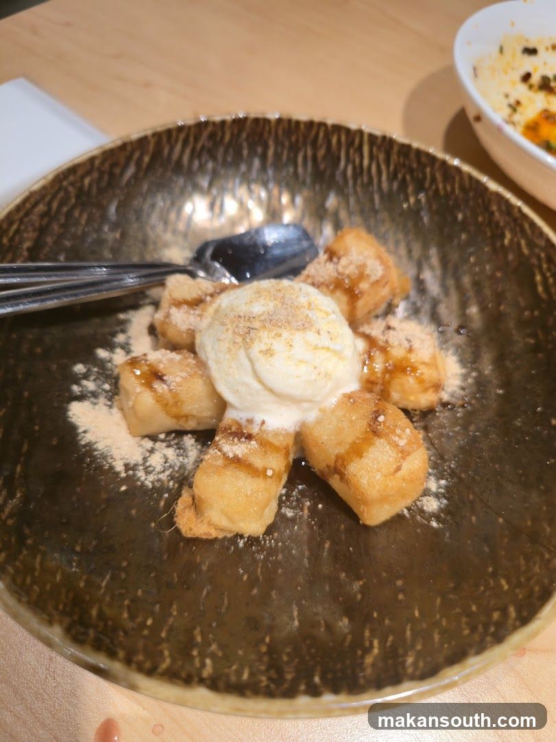 Fried Dessert with Ice Cream
