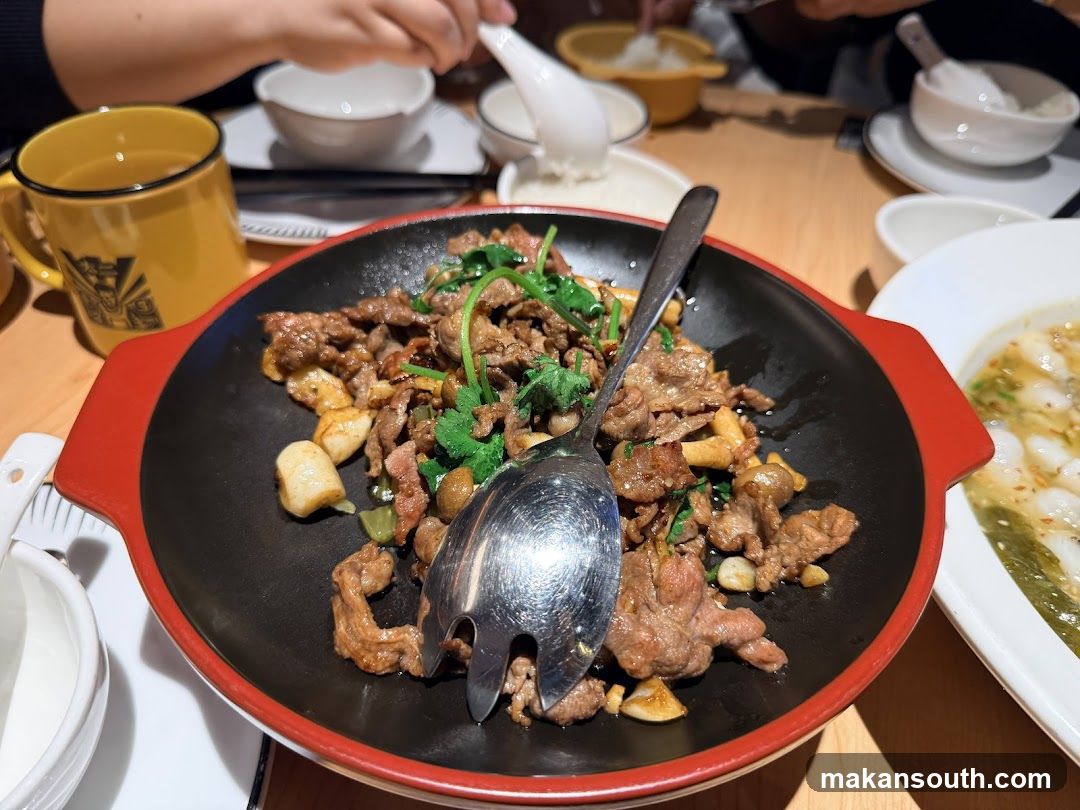 Sizzling Beef Dish