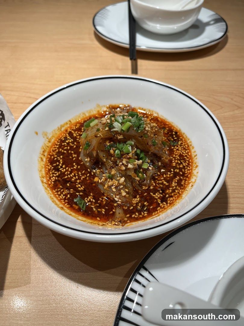 Spicy Jelly Noodle Dish