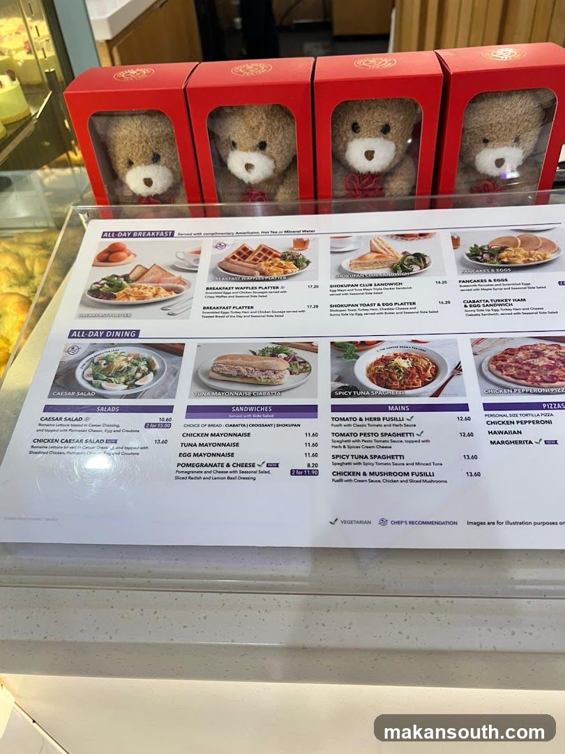 All-Day Dining Menu
