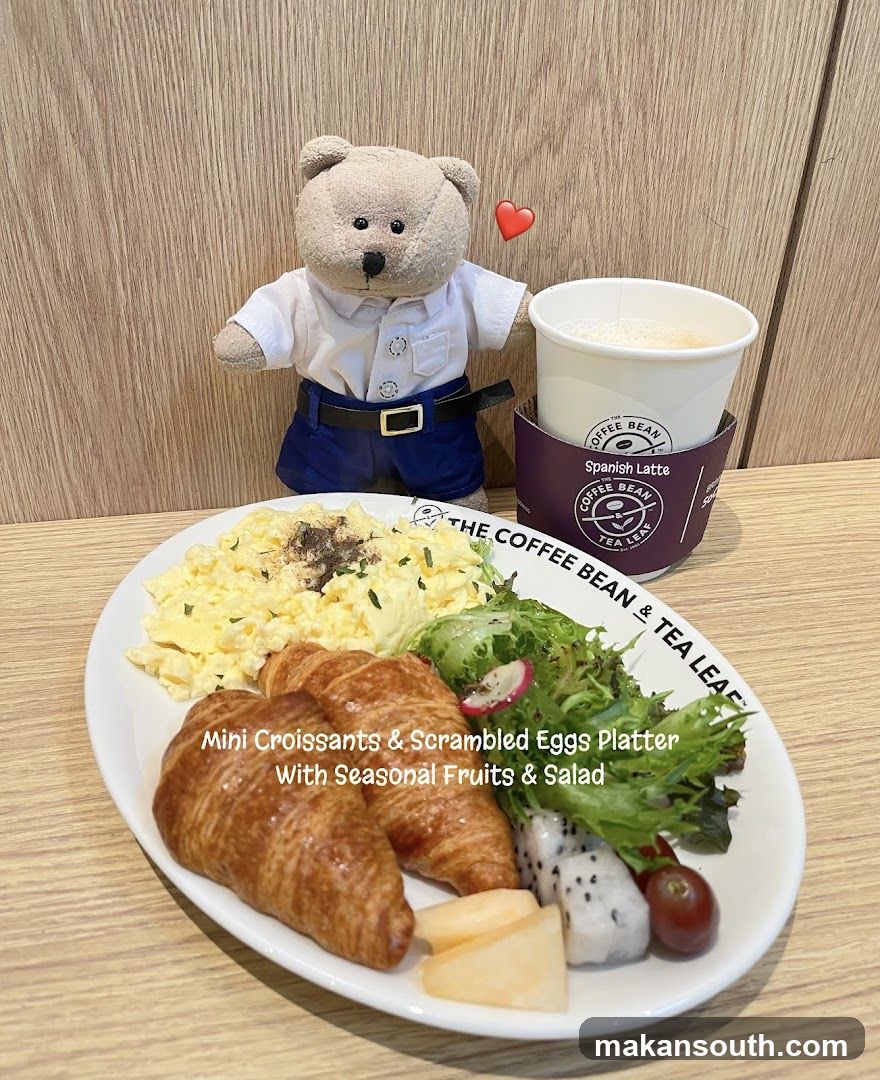 Breakfast Platter with Teddy Bear
