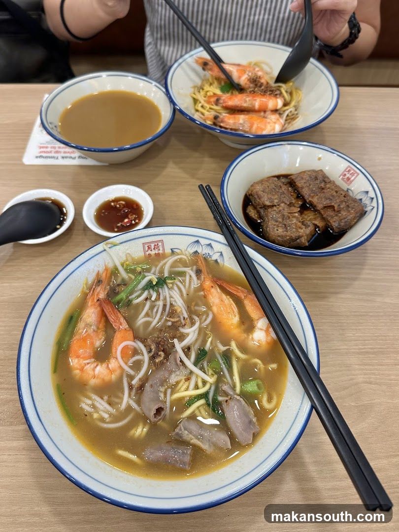 Noodle Soup and Side Dishes