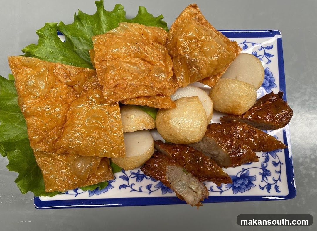 Fried Tofu Skin and Fish Cakes