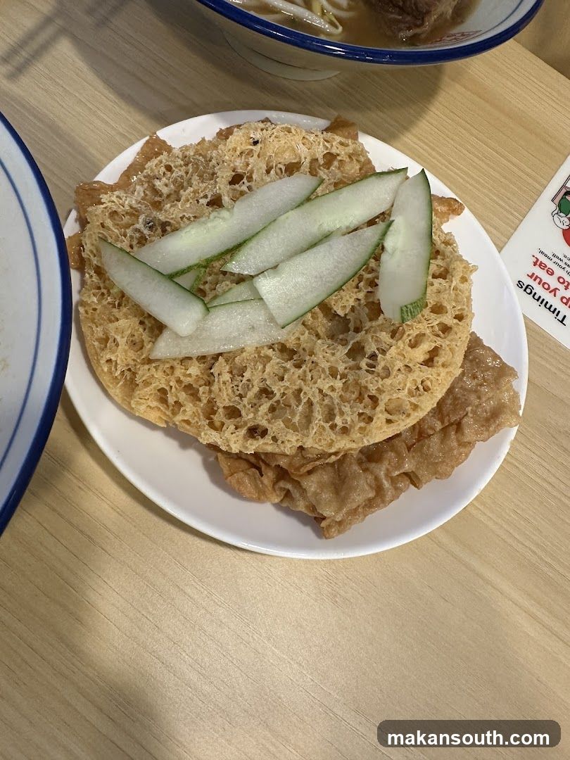 Fried Egg Pancake with Cucumber Slices
