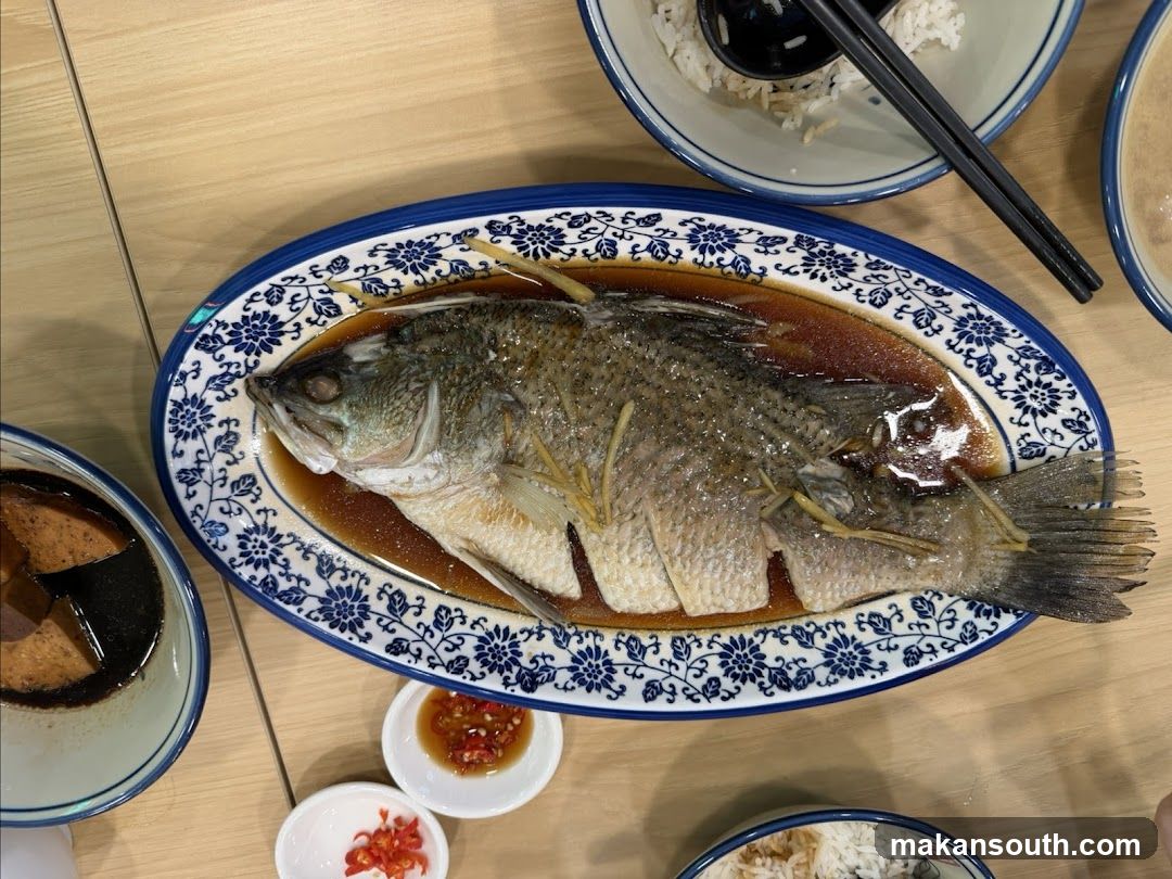 Steamed Fish with Ginger and Soy Sauce
