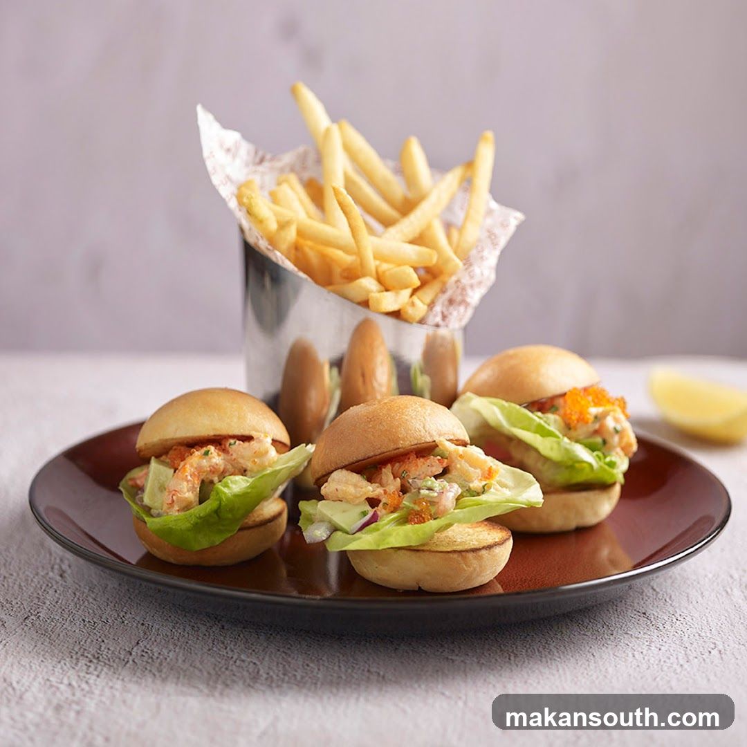 Lobster Sliders and Fries