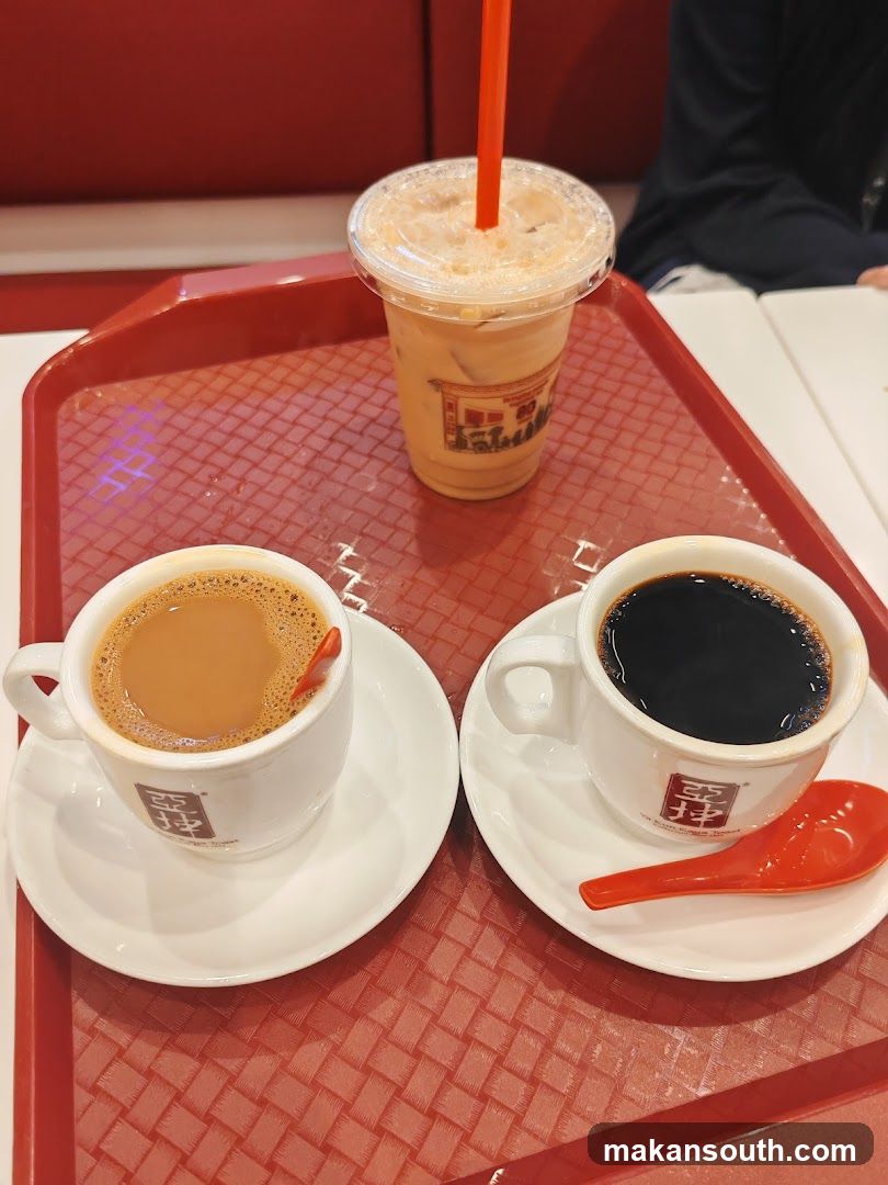 Coffee and Tea on a Tray