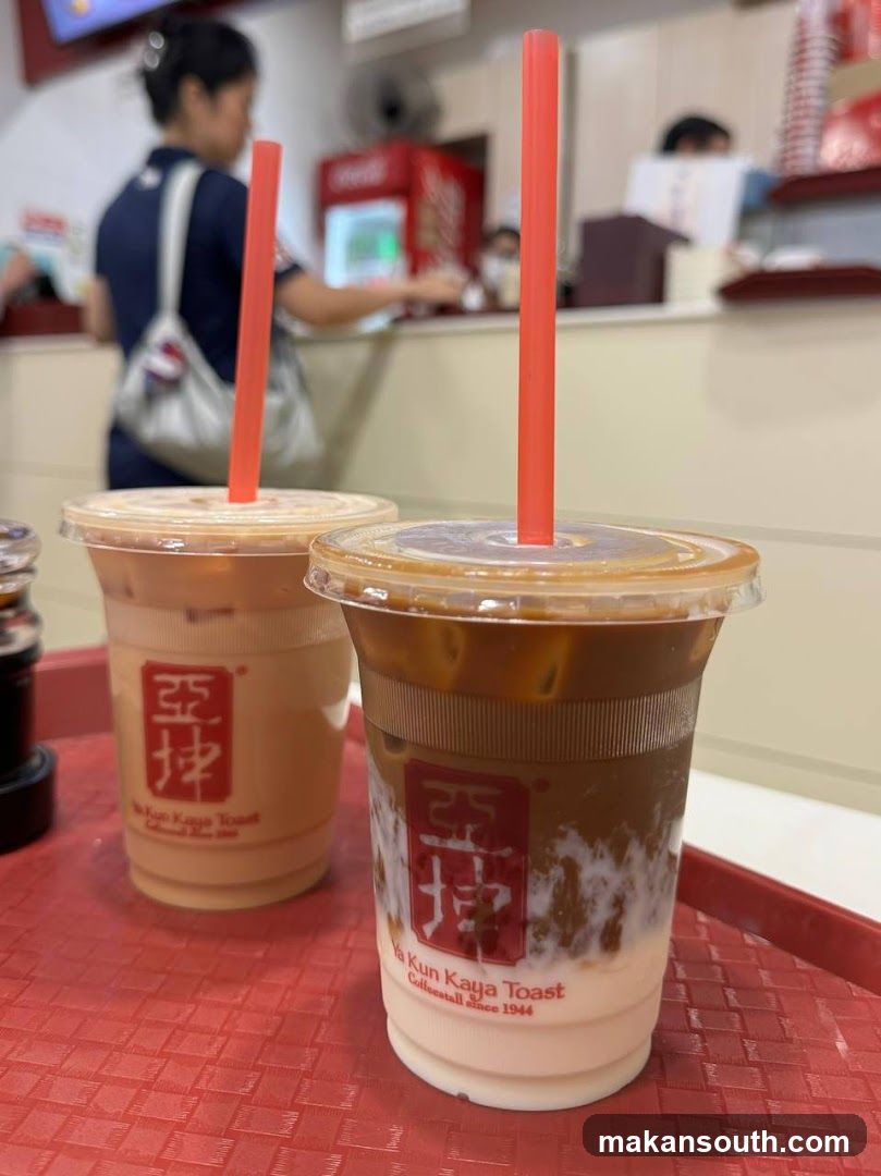 Iced Drinks at Ya Kun Kaya Toast