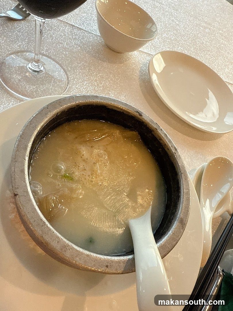 Soup in a bowl with a spoon