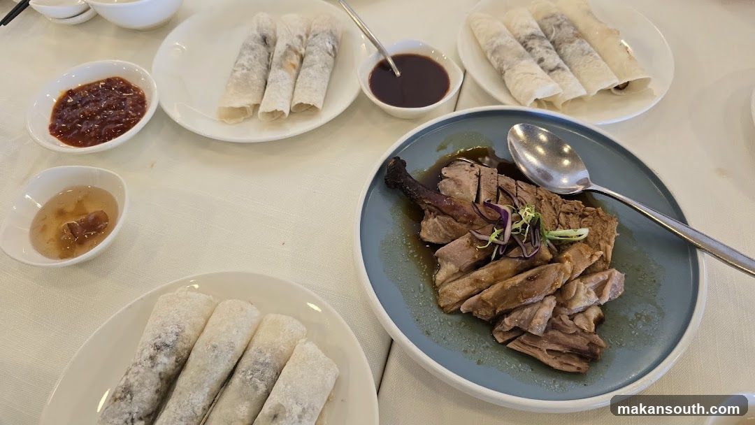 Peking Duck with Accompaniments