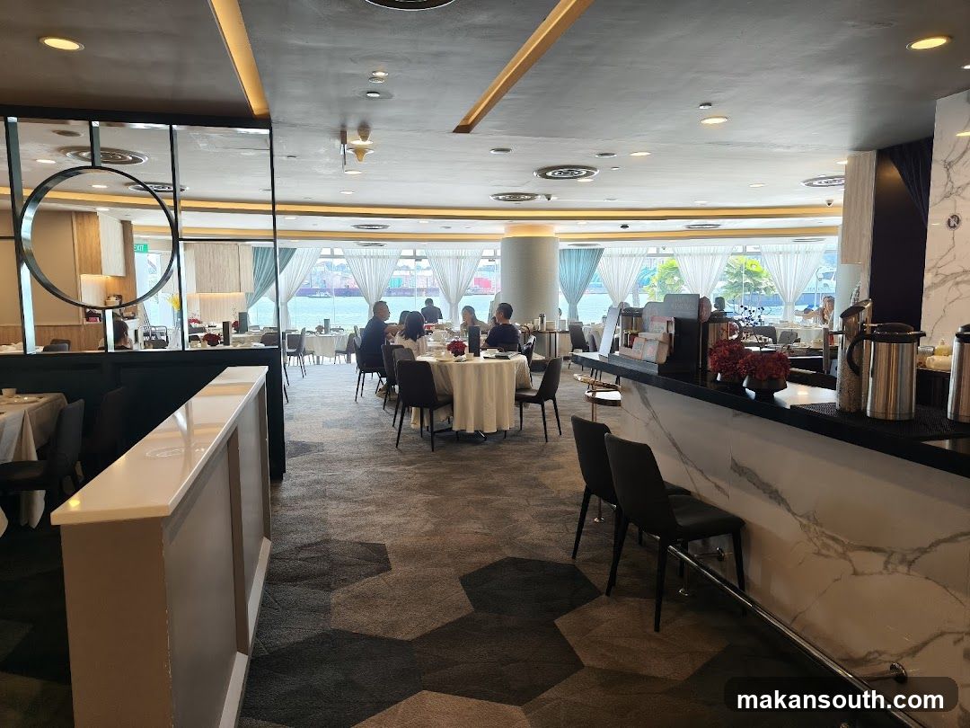 Restaurant Interior with Sea View