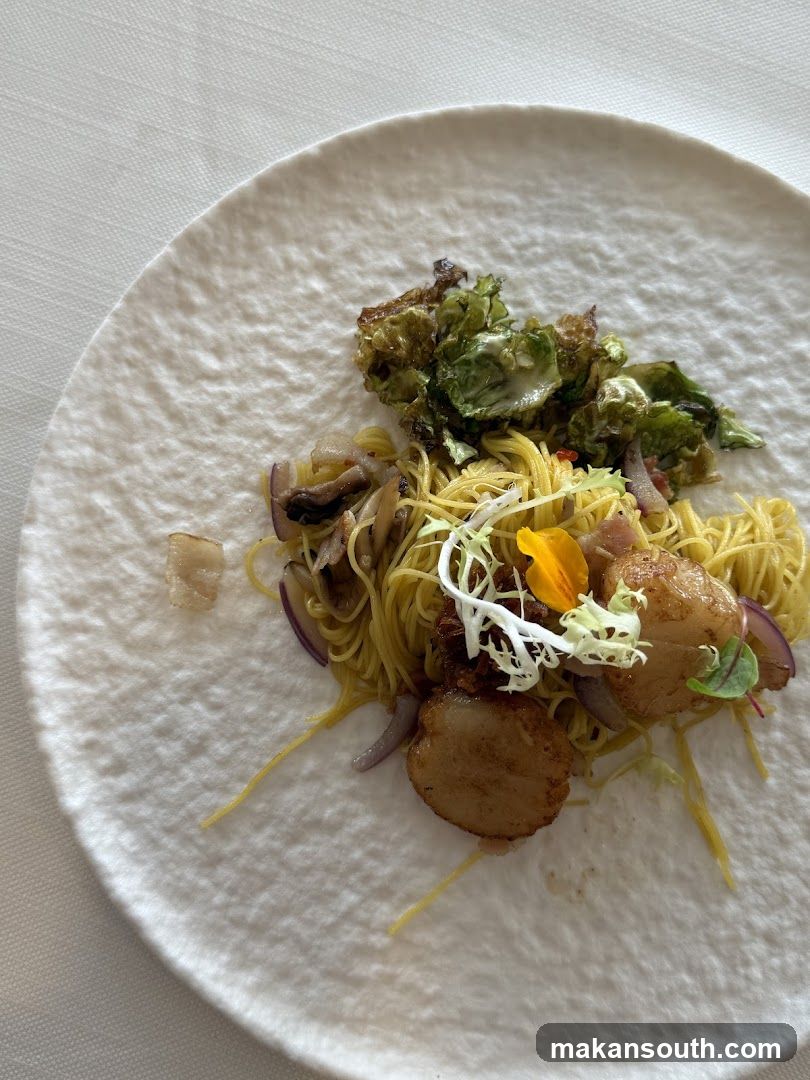 Scallops with Noodles and Vegetables