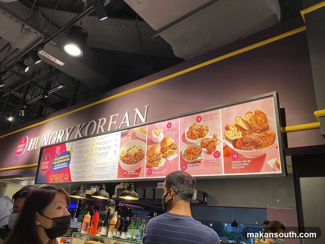 Hungry Korean Menu Board