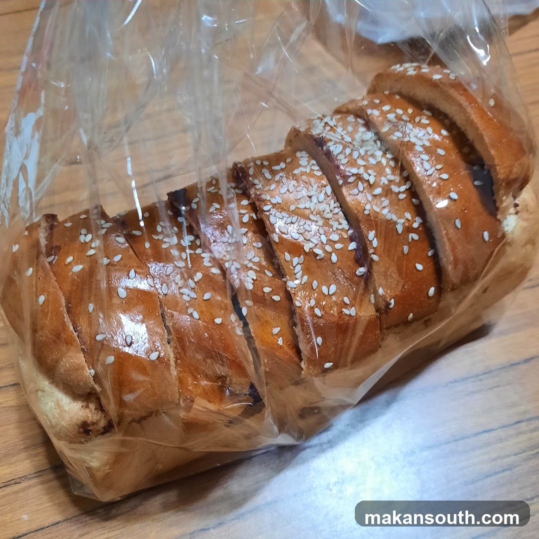 Sliced Bread with Sesame Seeds