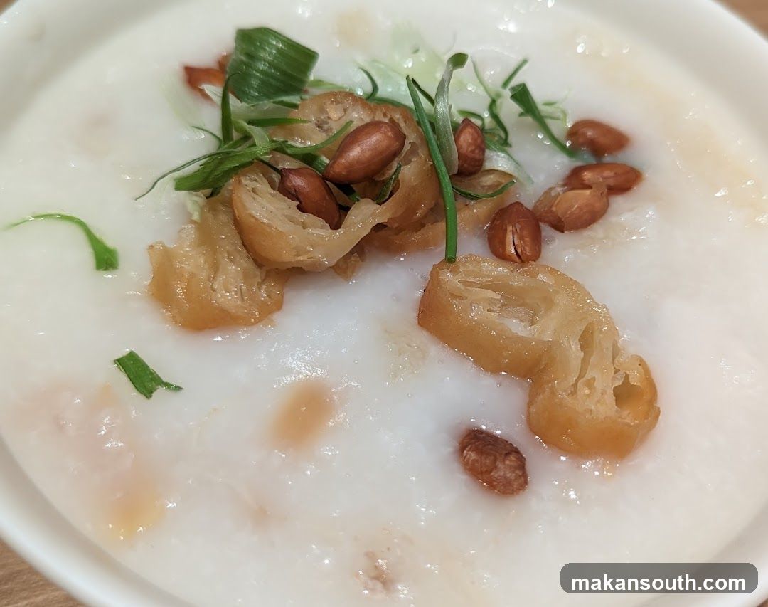Congee with toppings