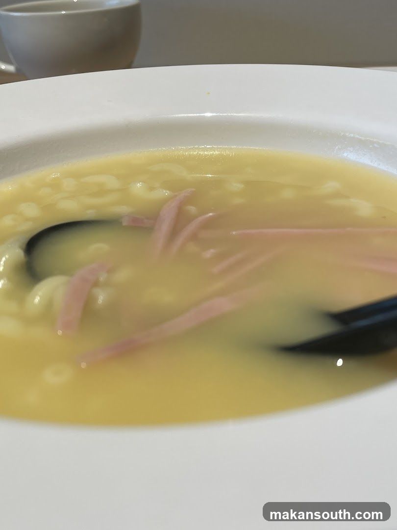 Soup with Pasta and Ham
