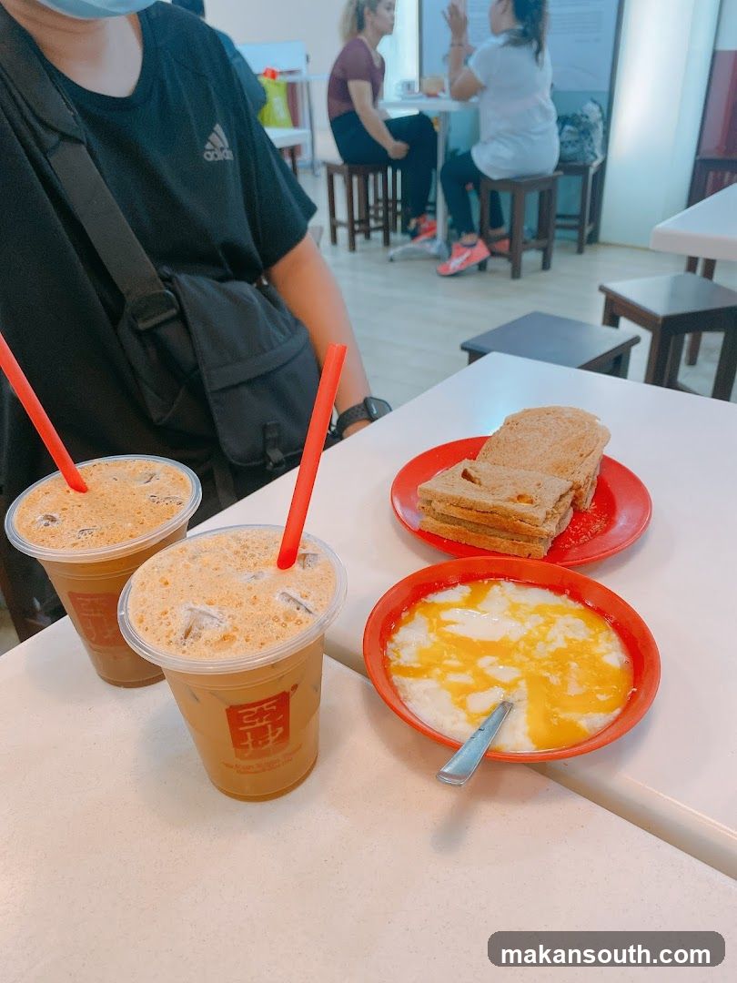 Iced Coffee and Breakfast Set