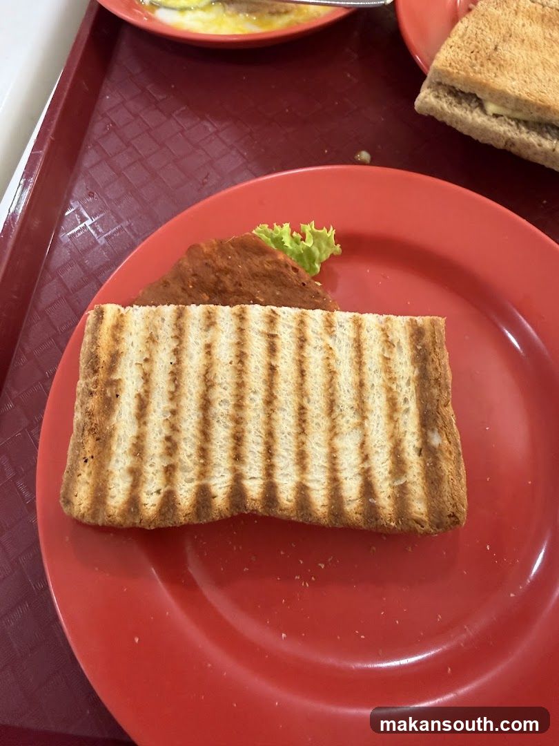 Toasted Sandwich with Meat and Lettuce
