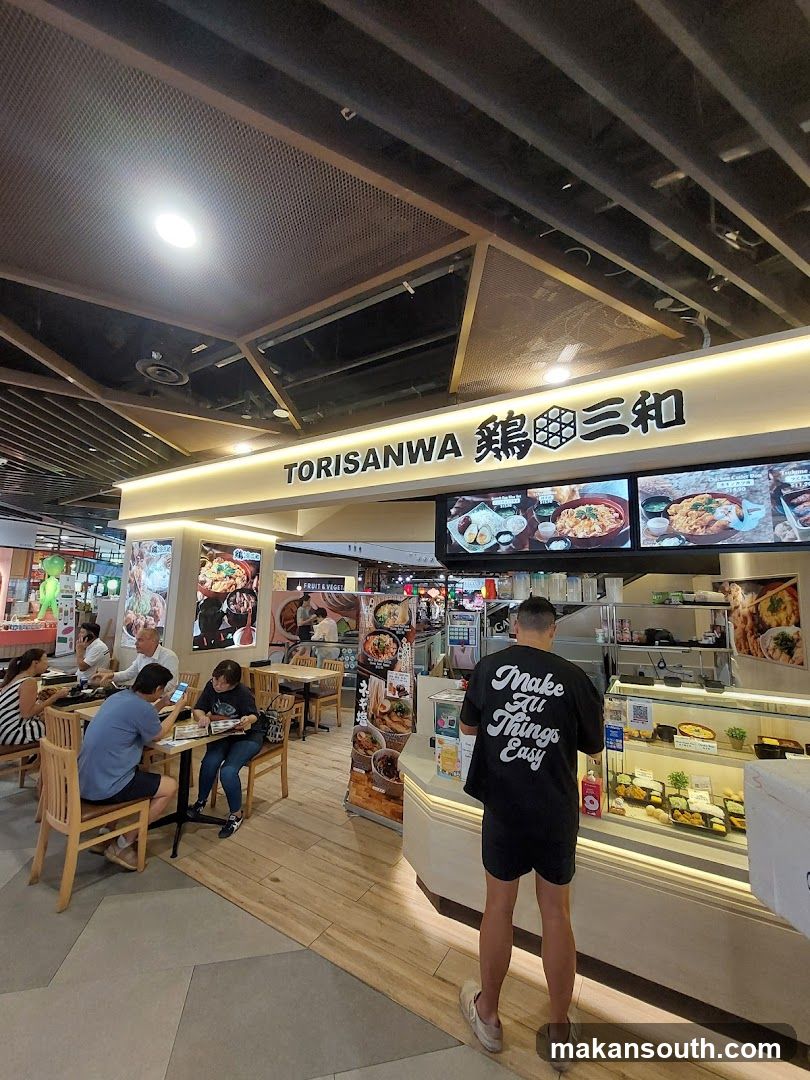 Restaurant Interior with Diners and Counter