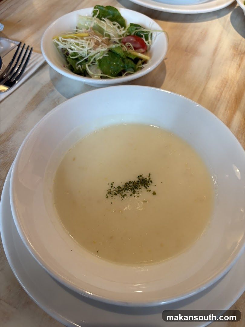 Creamy Soup and Salad