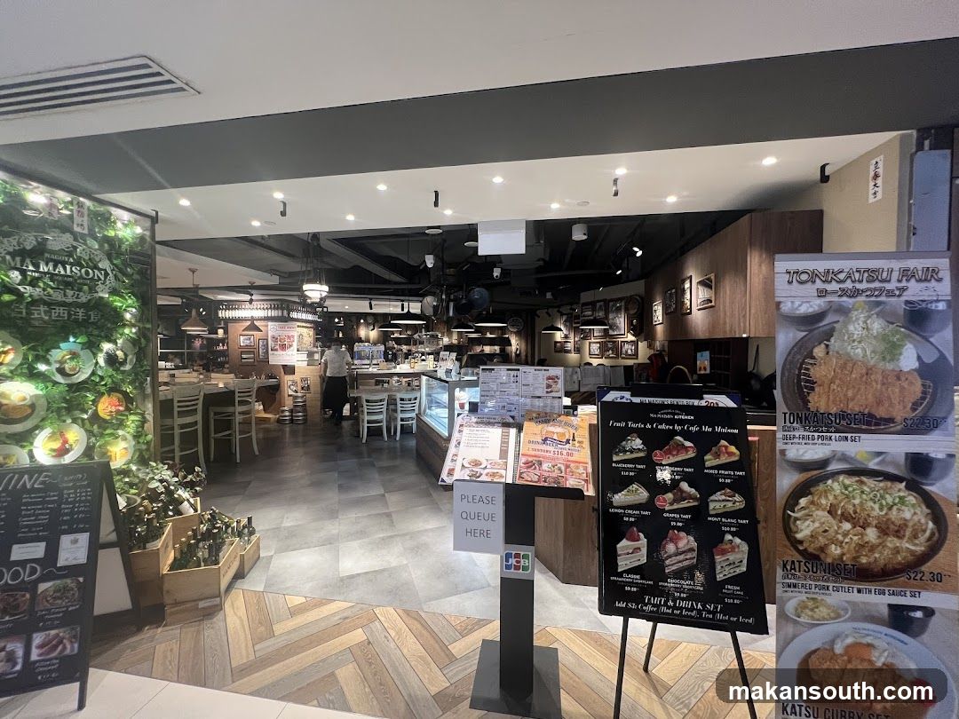 Restaurant Interior with Menu Displays