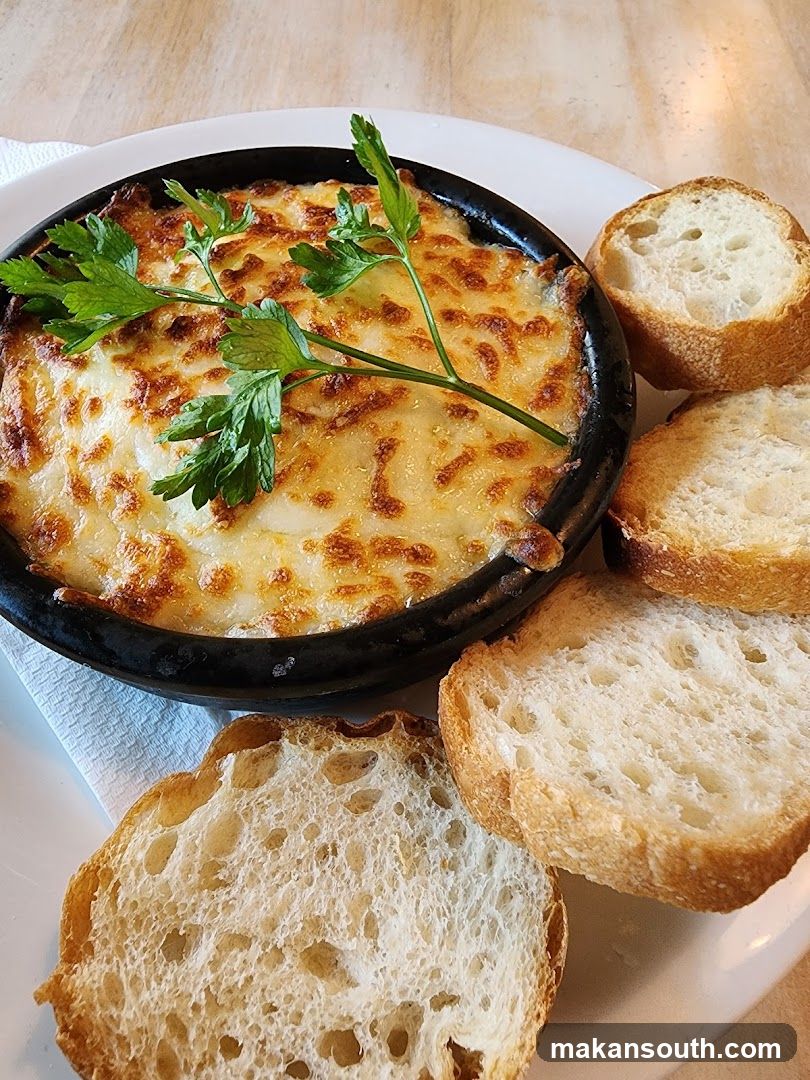 Baked Cheese Dip with Bread