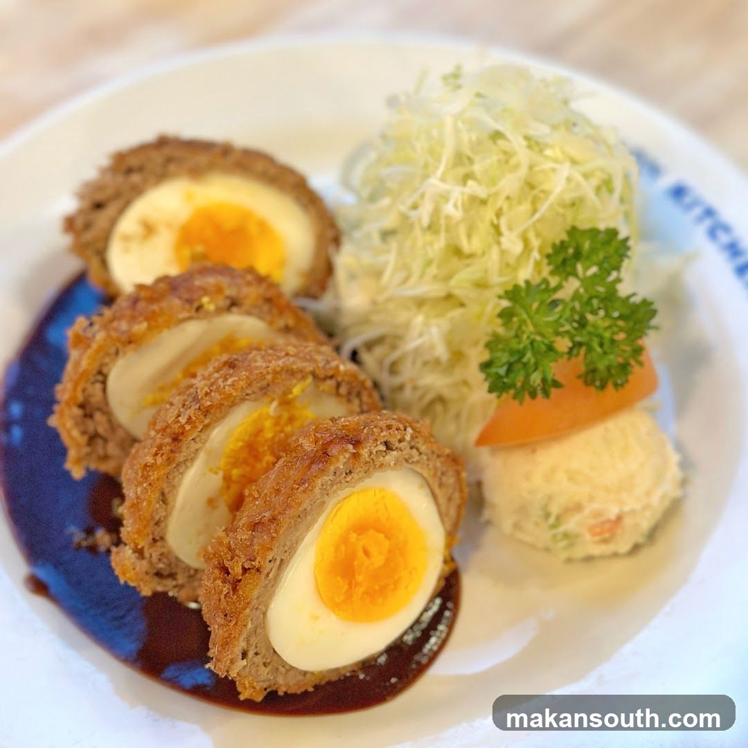 Scotch Eggs with Salad