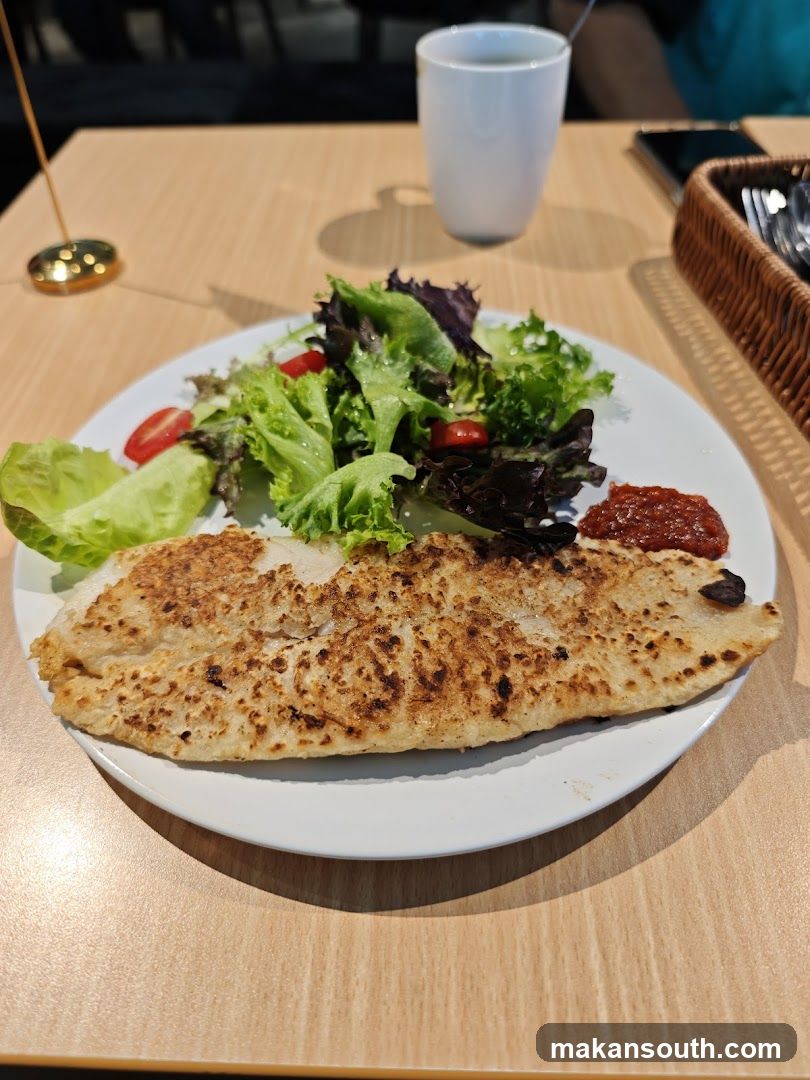 Grilled Fish with Salad