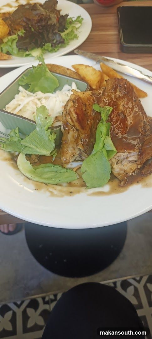 Chicken dish with sides