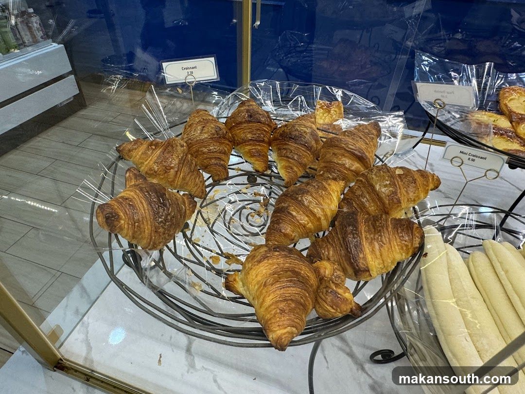 Croissants and Bread Display